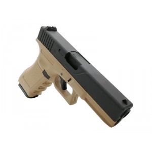 Модель пистолета Glock 17, KP-17-MS-TAN, GBB, металл, койот, грин газ (KJW)